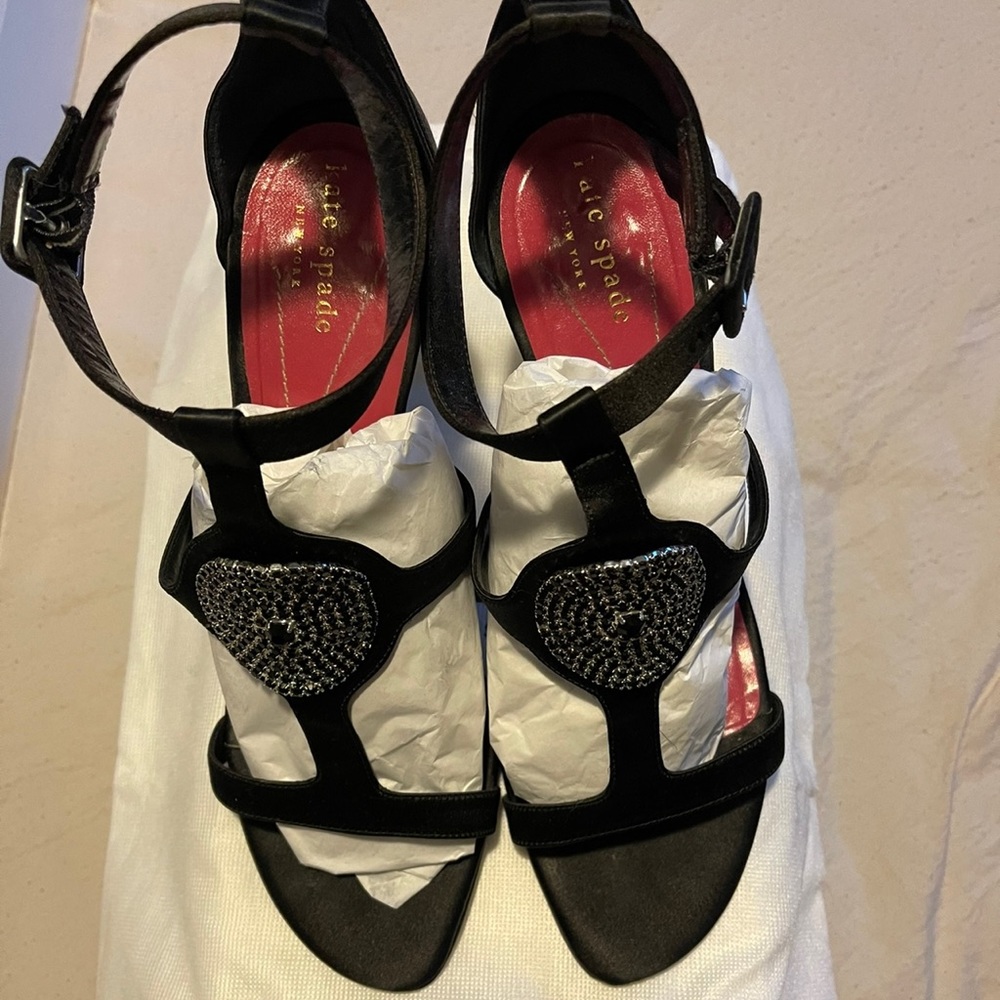 Kate spade black satin Dress shoe